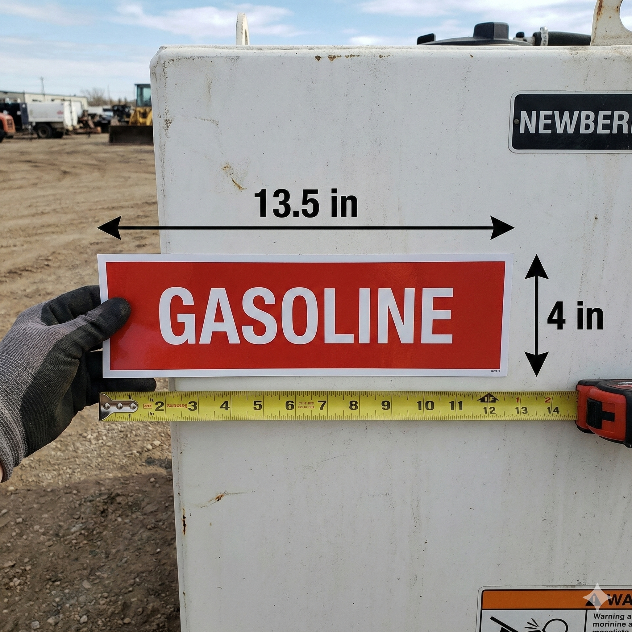 Gasoline Decal | Newberry Tanks